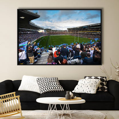 Eden Park New Zealand, Stadium Canvas, Sport Art, Framed Canvas Print Wall Art, Floating Frame