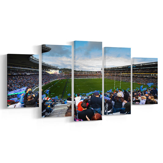 Eden Park New Zealand, Stadium Canvas, Sport Art, Gift for him, 5 Panel, Large Canvas, Canvas Print Wall Art