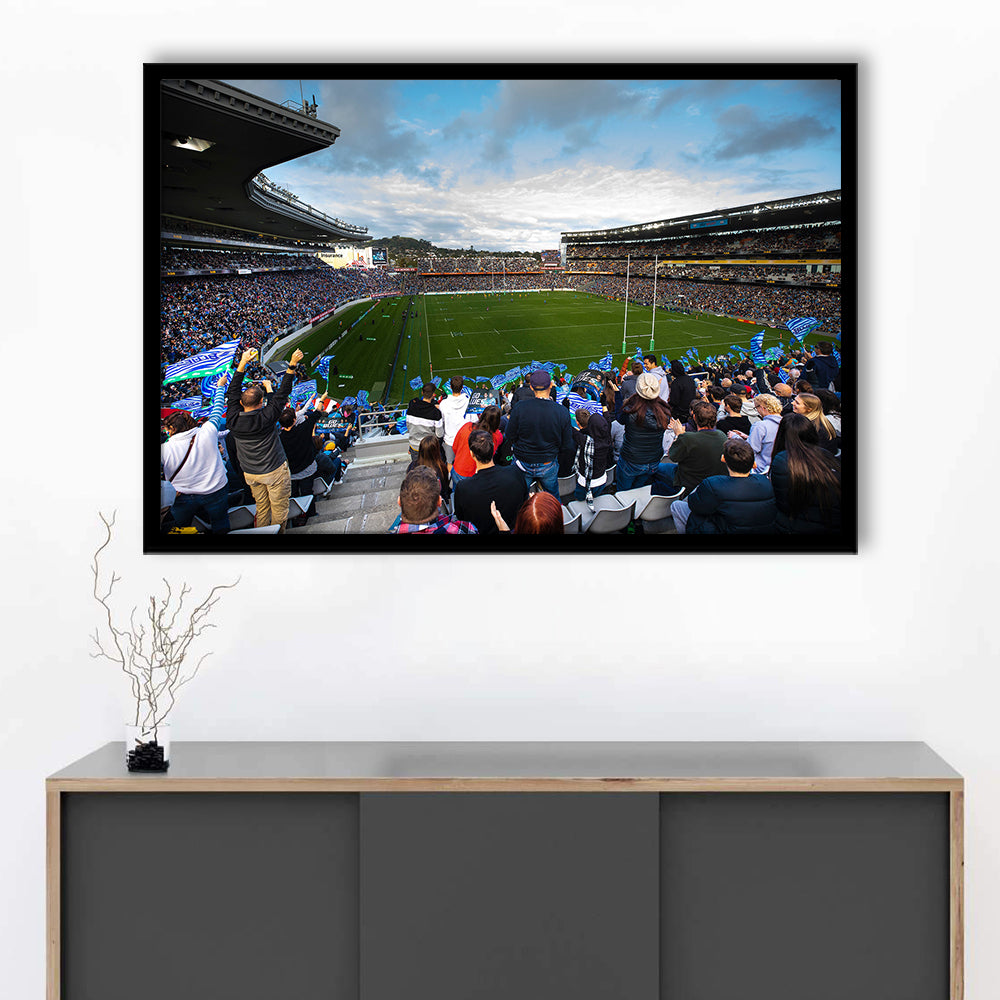 Eden Park New Zealand, Stadium Canvas, Sport Art, Gift for him, Framed Art Print Wall Decor, Picture Framed