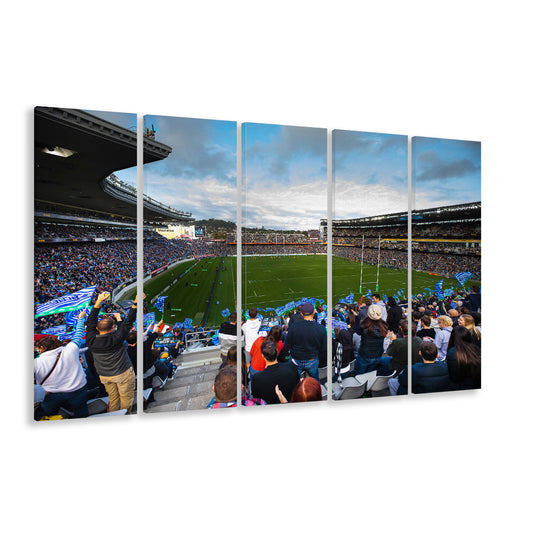 Eden Park New Zealand, Stadium Canvas, Sport Art, 5 Panel B, Extra Large Canvas, Canvas Print Wall Art