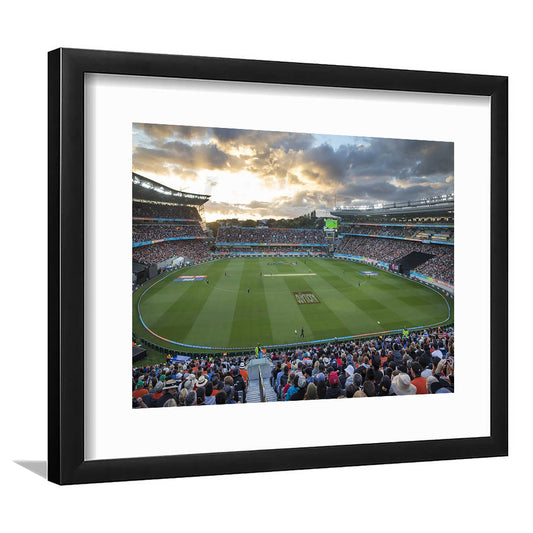 Eden Park, Stadium Canvas, Sport Art, Gift for him, White Border Framed Art Print Wall Decor