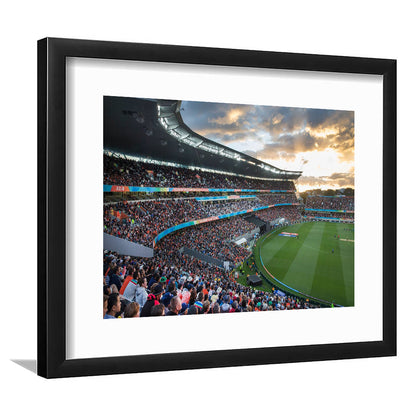 Eden Park Stadium, Stadium Canvas, Sport Art, Fan Gifts, White Border Framed Art Print Wall Decor