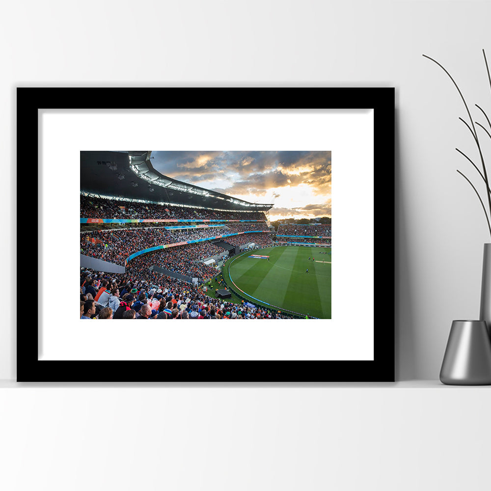 Eden Park Stadium, Stadium Canvas, Sport Art, Fan Gifts, White Border Framed Art Print Wall Decor
