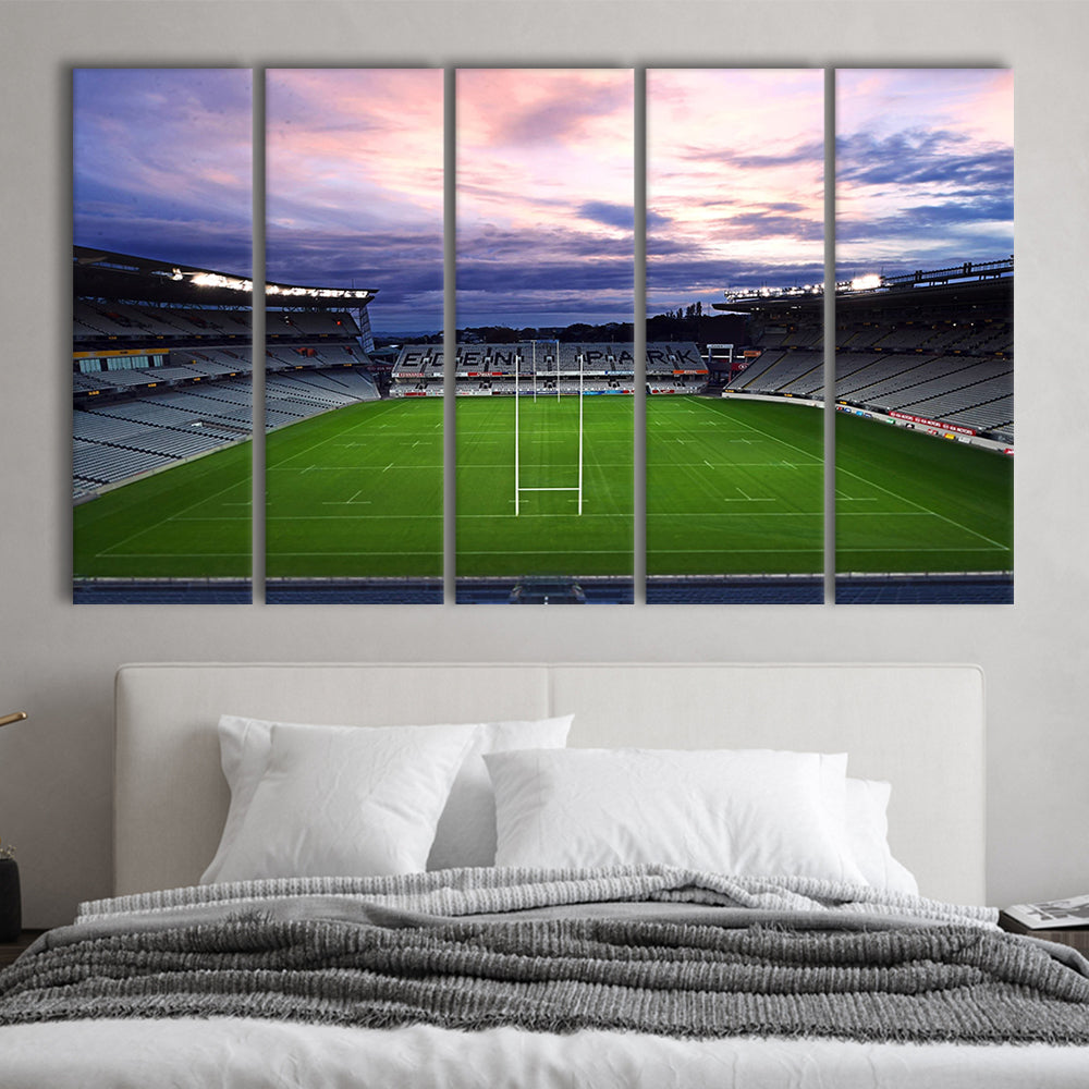 Eden Park Stadium, Stadium Canvas, Sport Art, 5 Panel B, Extra Large Canvas, Canvas Print Wall Art