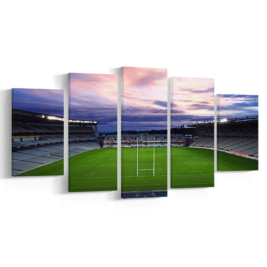 Eden Park Stadium, Stadium Canvas, Sport Art, Gift for him, 5 Panel, Large Canvas, Canvas Print Wall Art