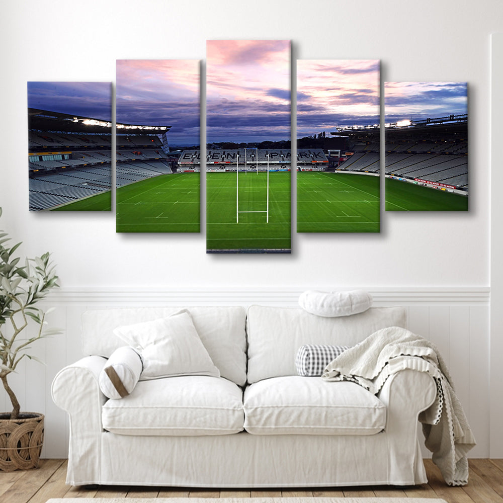 Eden Park Stadium, Stadium Canvas, Sport Art, Gift for him, 5 Panel, Large Canvas, Canvas Print Wall Art
