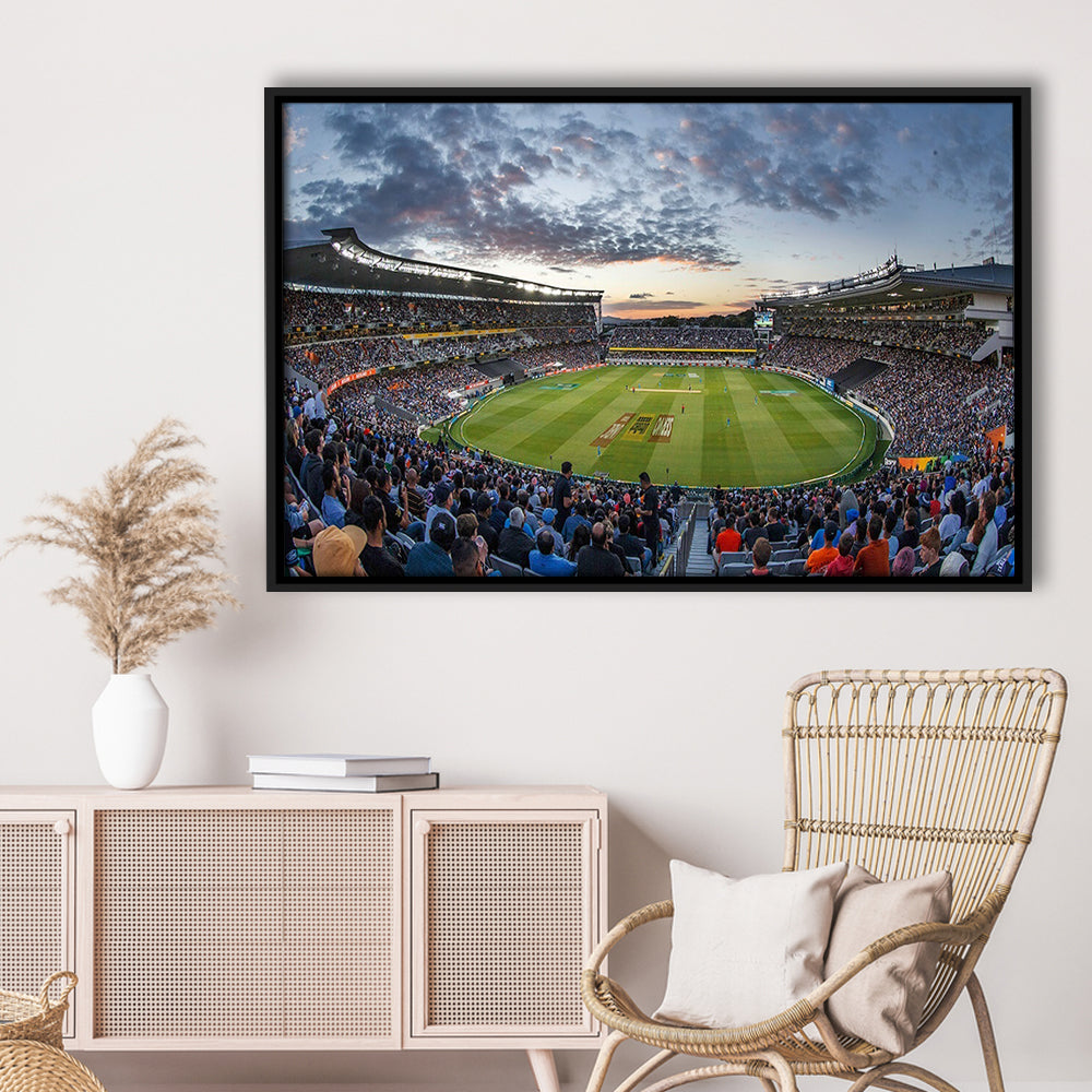 Eden Park in Auckland New Zealand, Stadium Canvas, Sport Art, Framed Canvas Print Wall Art, Floating Frame