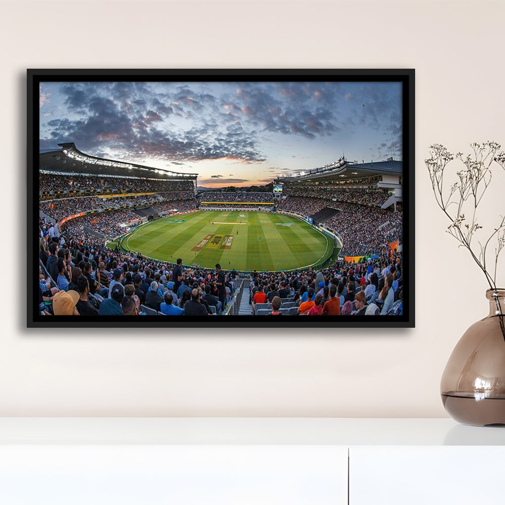 Eden Park in Auckland New Zealand, Stadium Canvas, Sport Art, Framed Canvas Print Wall Art, Floating Frame