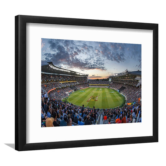Eden Park in Auckland New Zealand, Stadium Canvas, Sport Art, Gift for him, White Border Framed Art Print Wall Decor