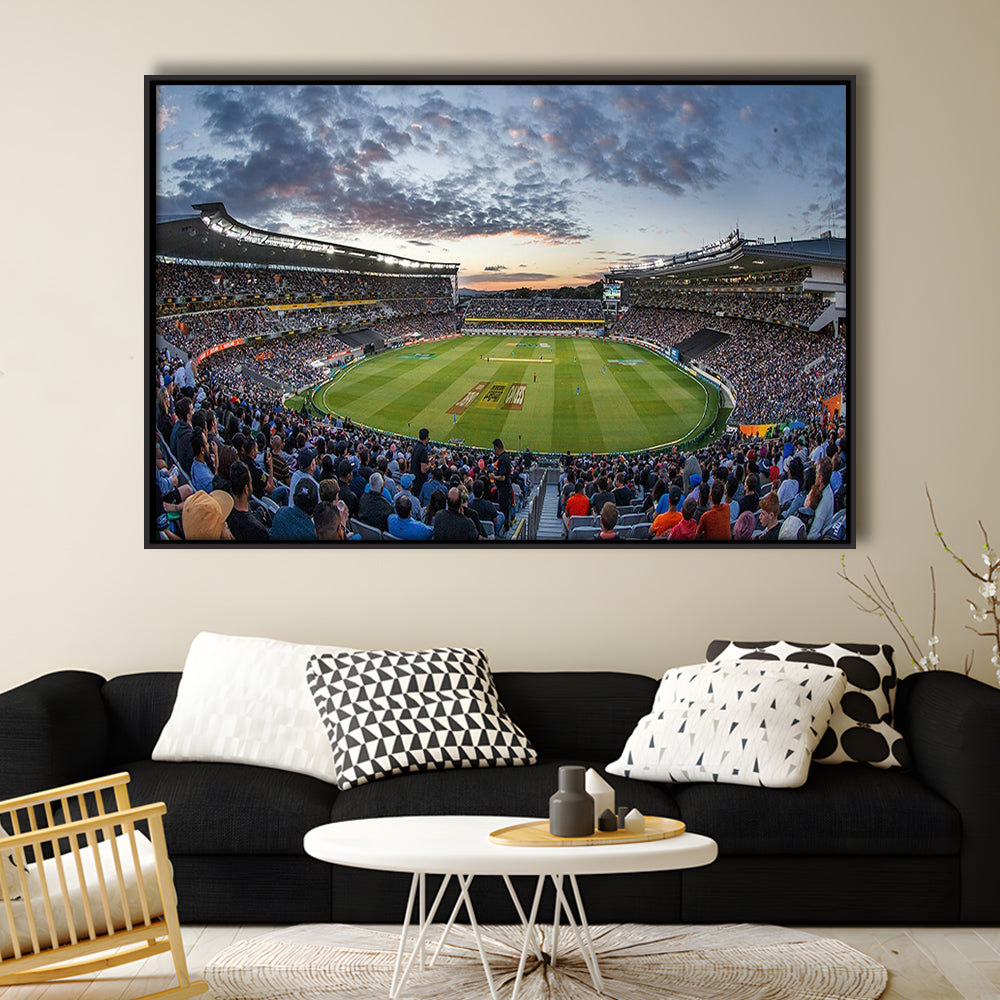 Eden Park in Auckland New Zealand, Stadium Canvas, Sport Art, Framed Canvas Print Wall Art, Floating Frame