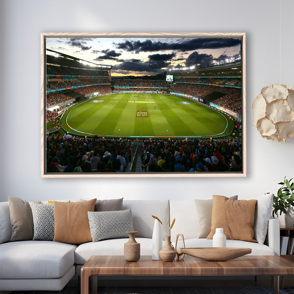 Eden Park in Auckland, Stadium Canvas, Sport Art, Framed Canvas Print Wall Art, Floating Frame