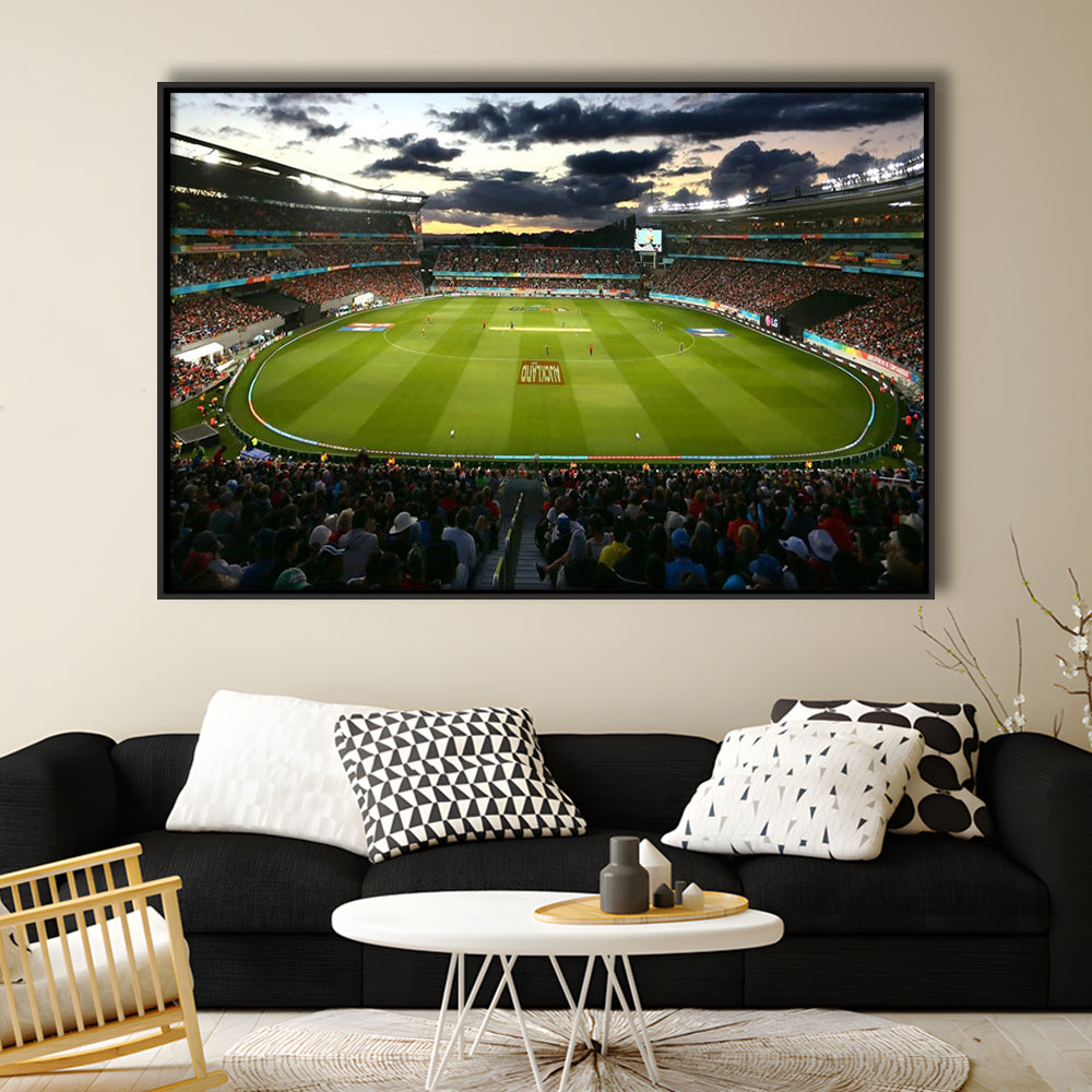 Eden Park in Auckland, Stadium Canvas, Sport Art, Framed Canvas Print Wall Art, Floating Frame