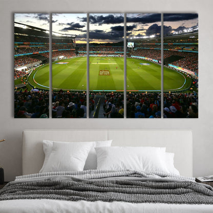 Eden Park in Auckland, Stadium Canvas, Sport Art, 5 Panel B, Extra Large Canvas, Canvas Print Wall Art