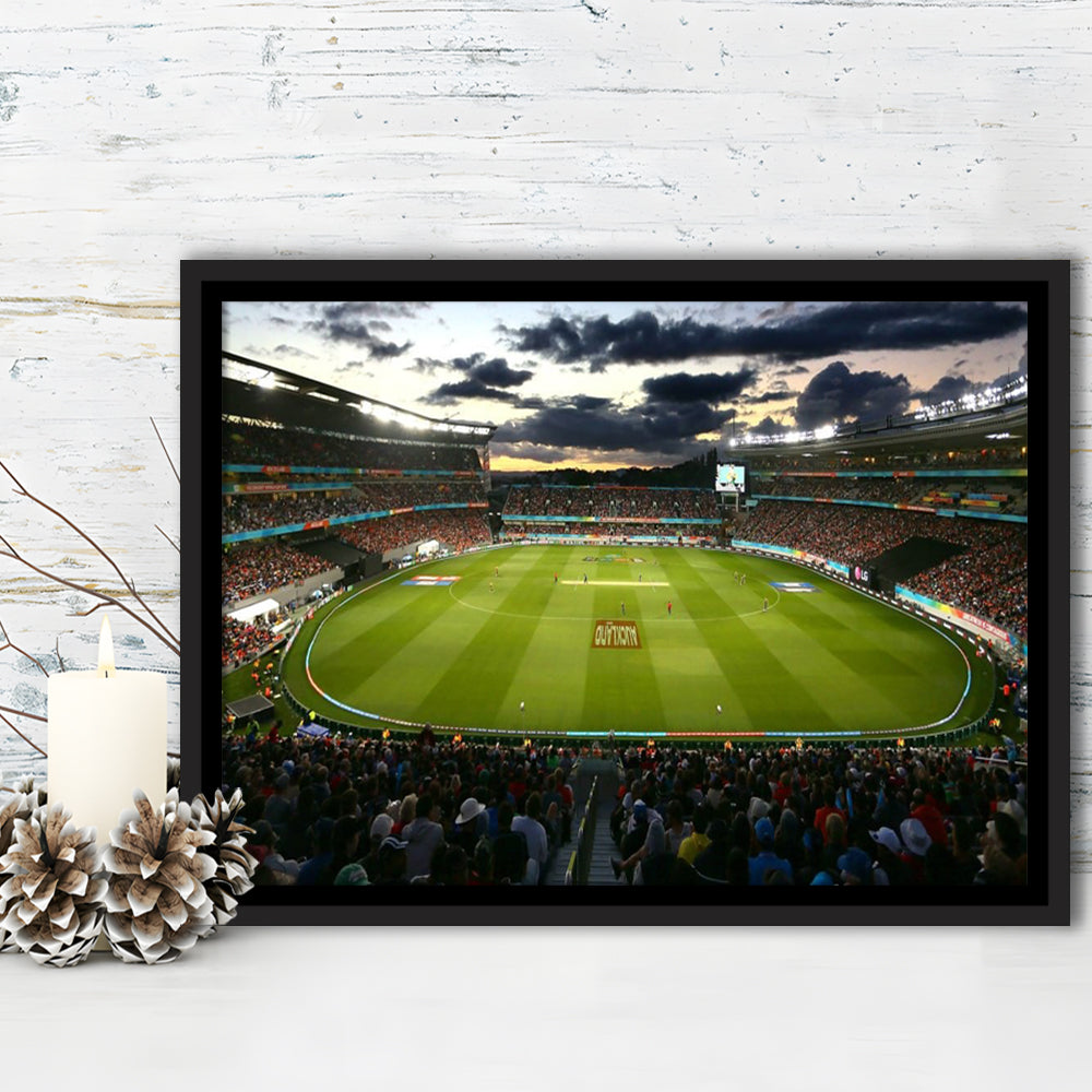 Eden Park in Auckland, Stadium Canvas, Sport Art, Framed Canvas Print Wall Art, Floating Frame