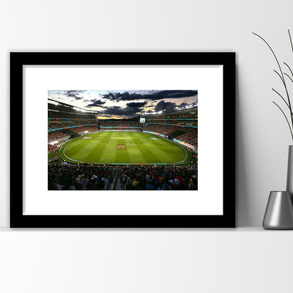 Eden Park in Auckland, Stadium Canvas, Sport Art, Gift for him, White Border Framed Art Print Wall Decor