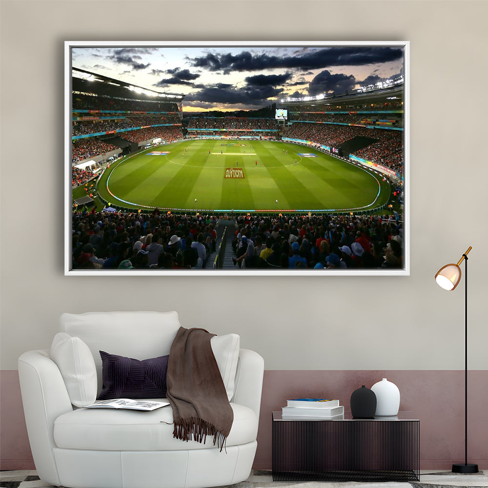 Eden Park in Auckland, Stadium Canvas, Sport Art, Framed Canvas Print Wall Art, Floating Frame