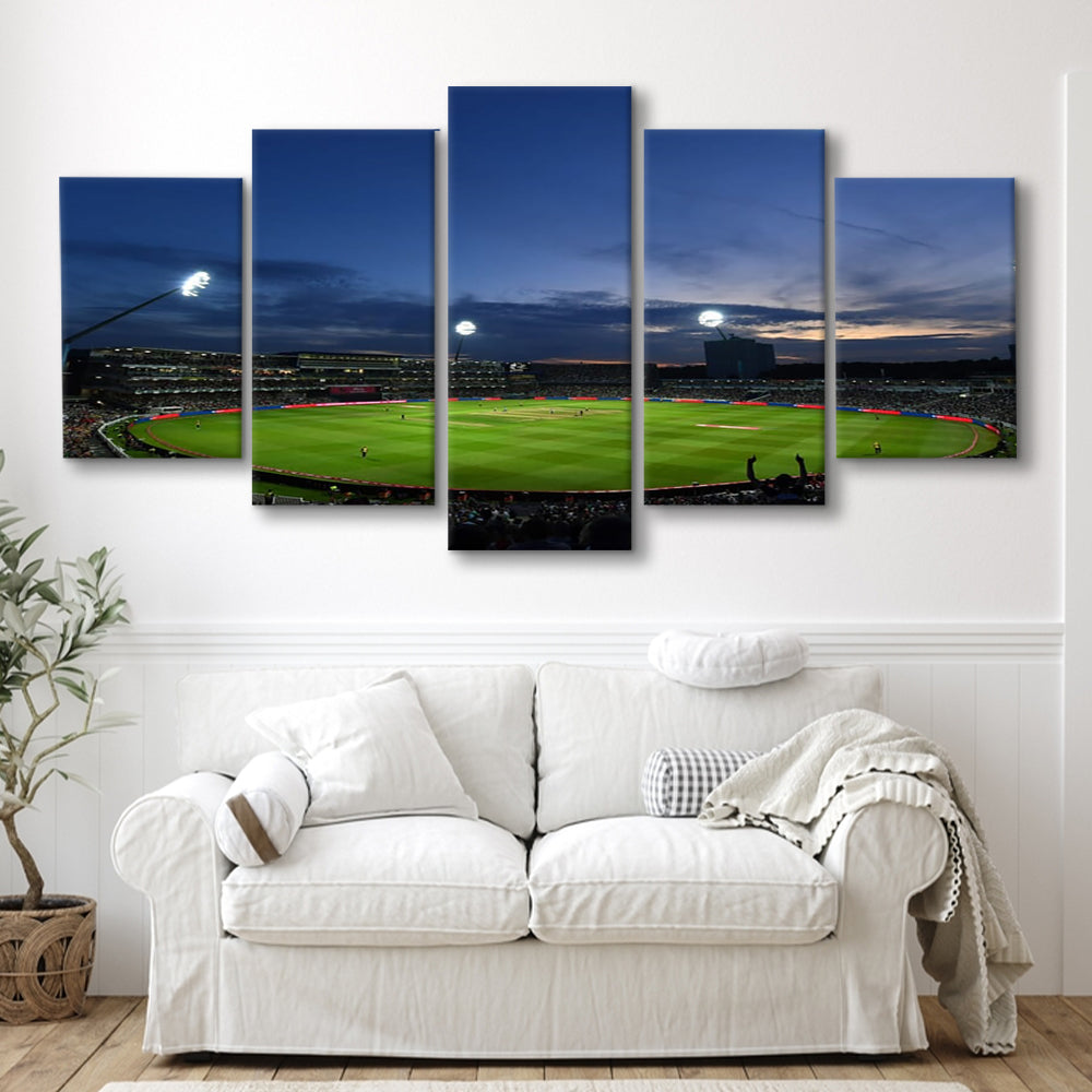 Edgbaston Stadium, Stadium Canvas, Sport Art, Gift for him, 5 Panel, Large Canvas, Canvas Print Wall Art