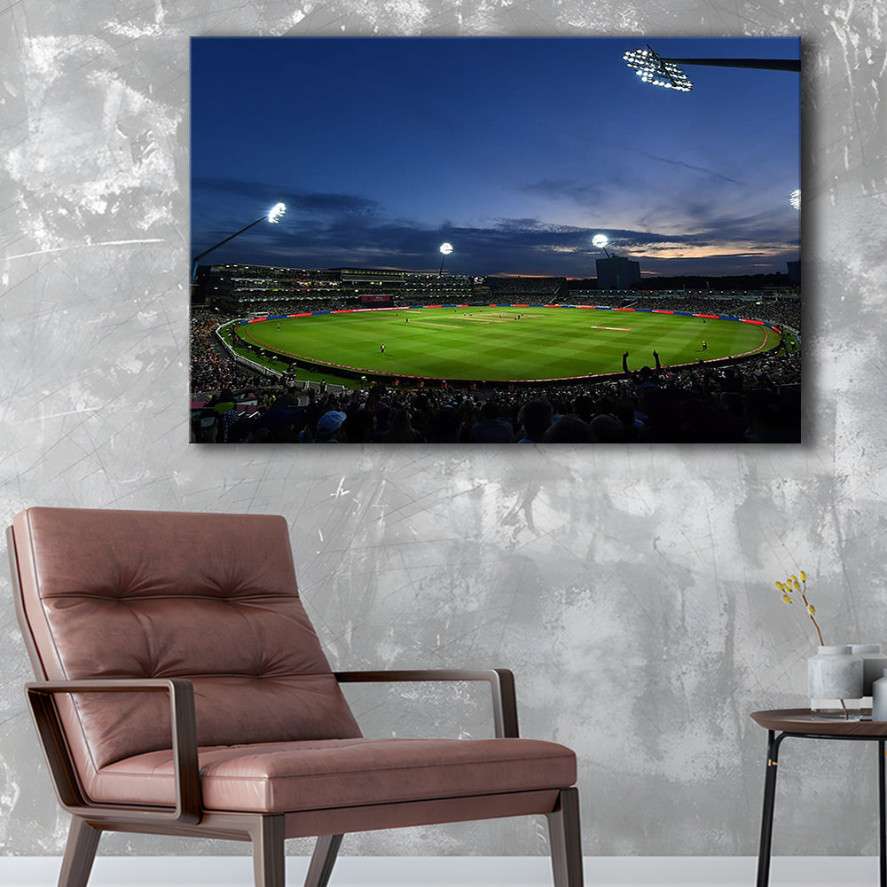 Edgbaston Stadium, Stadium Canvas, Sport Art, Gift for him, Man Cave Decor, Art Print, Canvas Print Wall Art