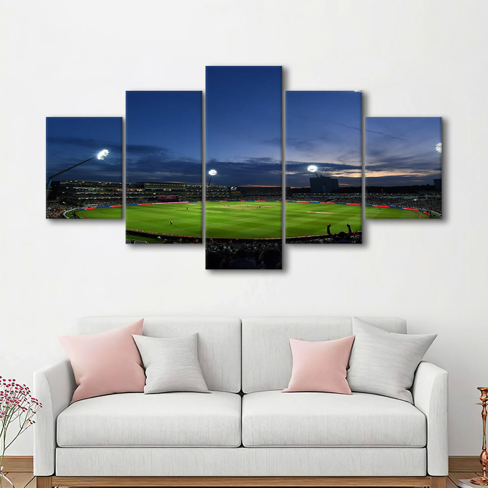 Edgbaston Stadium, Stadium Canvas, Sport Art, Gift for him, 5 Panel, Large Canvas, Canvas Print Wall Art