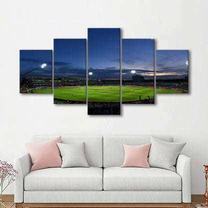 Edgbaston Stadium, Stadium Canvas, Sport Art, Gift for him, 5 Panel, Large Canvas, Canvas Print Wall Art