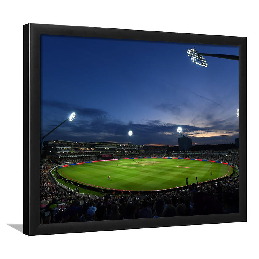 Edgbaston Stadium, Stadium Canvas, Sport Art, Gift for him, Framed Art Print Wall Decor, Picture Framed