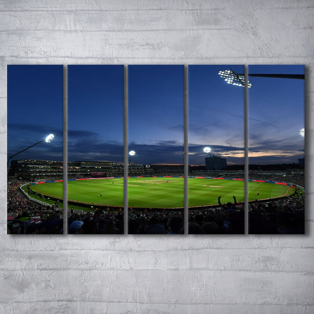 Edgbaston Stadium, Stadium Canvas, Sport Art, 5 Panel B, Extra Large Canvas, Canvas Print Wall Art
