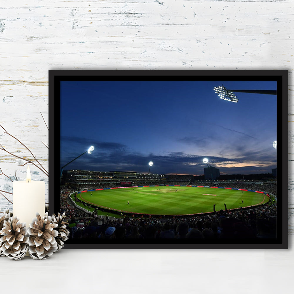 Edgbaston Stadium, Stadium Canvas, Sport Art, Framed Canvas Print Wall Art, Floating Frame