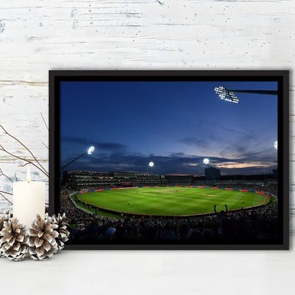 Edgbaston Stadium, Stadium Canvas, Sport Art, Framed Canvas Print Wall Art, Floating Frame