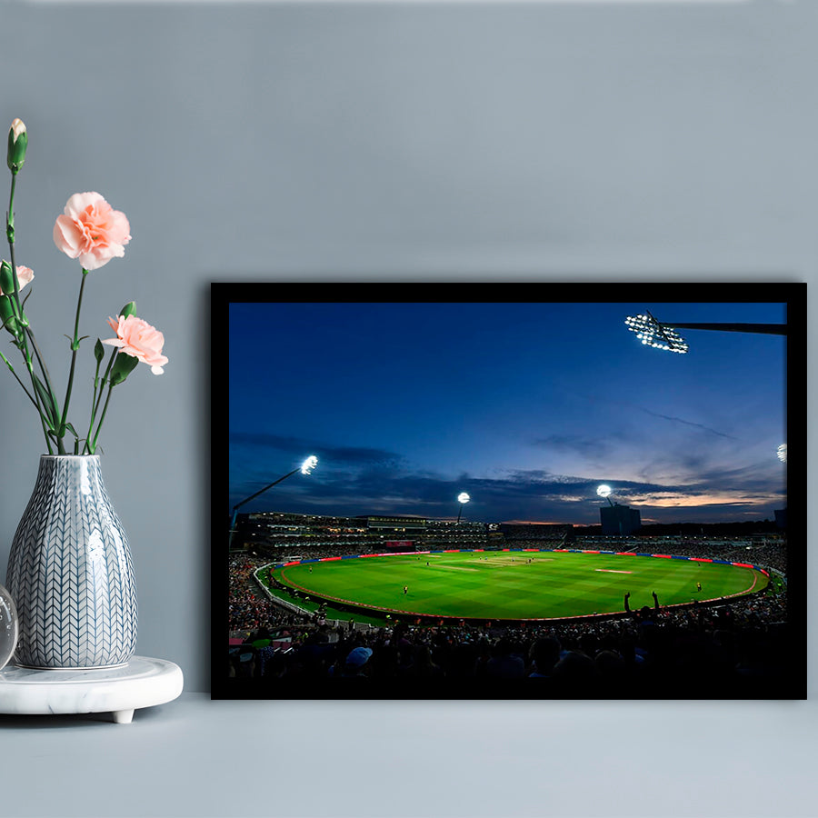 Edgbaston Stadium, Stadium Canvas, Sport Art, Gift for him, Framed Art Print Wall Decor, Picture Framed