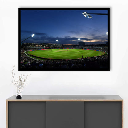 Edgbaston Stadium, Stadium Canvas, Sport Art, Gift for him, Framed Art Print Wall Decor, Picture Framed