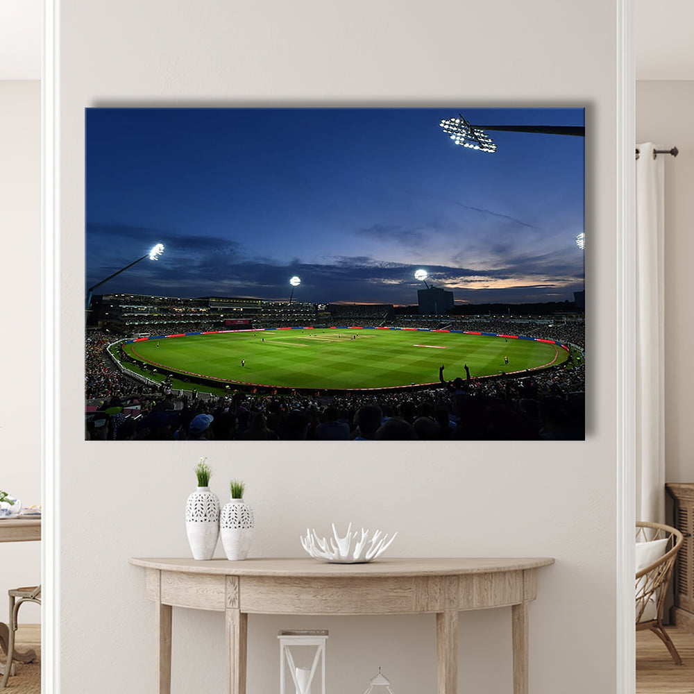 Edgbaston Stadium, Stadium Canvas, Sport Art, Gift for him, Man Cave Decor, Art Print, Canvas Print Wall Art