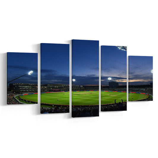 Edgbaston Stadium, Stadium Canvas, Sport Art, Gift for him, 5 Panel, Large Canvas, Canvas Print Wall Art
