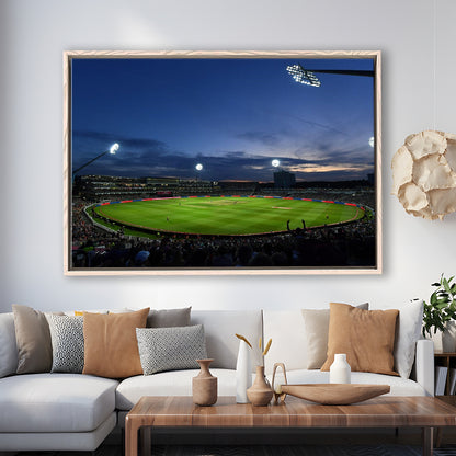 Edgbaston Stadium, Stadium Canvas, Sport Art, Framed Canvas Print Wall Art, Floating Frame
