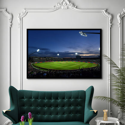 Edgbaston Stadium, Stadium Canvas, Sport Art, Gift for him, Framed Art Print Wall Decor, Picture Framed