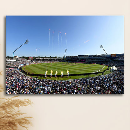 Edgbaston Stadium in Birmingham, Stadium Canvas, Sport Art, Gift for him, Man Cave Decor, Art Print, Canvas Print Wall Art