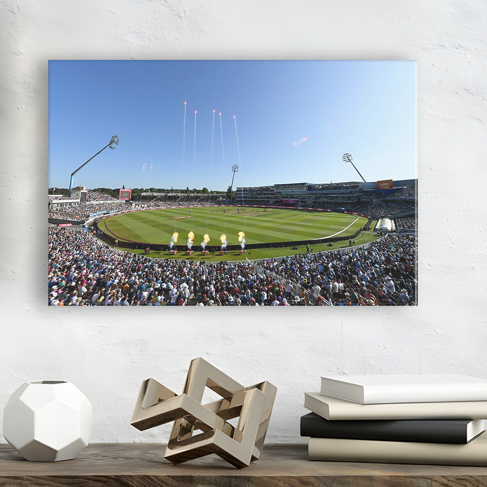 Edgbaston Stadium in Birmingham, Stadium Canvas, Sport Art, Gift for him, Man Cave Decor, Art Print, Canvas Print Wall Art