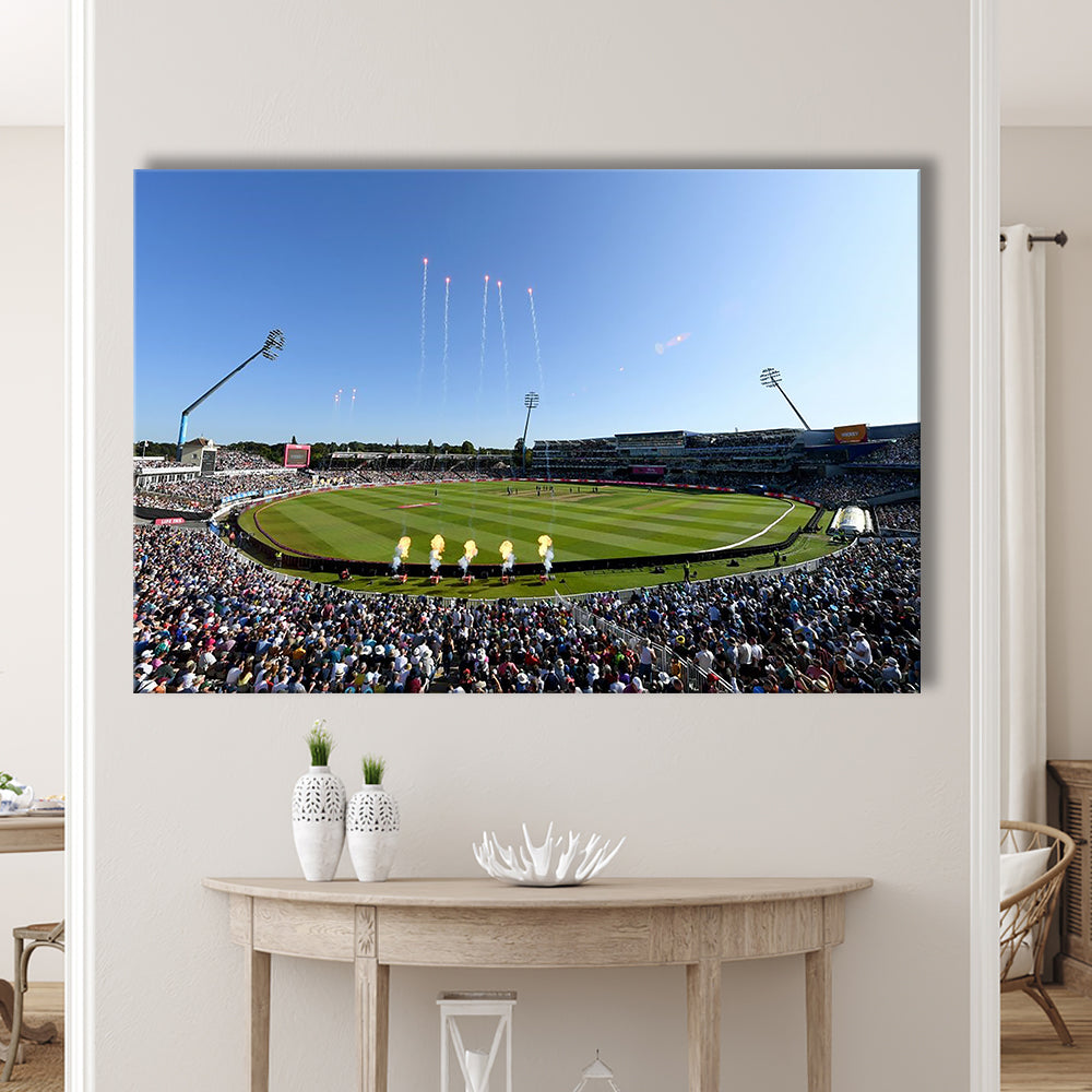 Edgbaston Stadium in Birmingham, Stadium Canvas, Sport Art, Gift for him, Man Cave Decor, Art Print, Canvas Print Wall Art