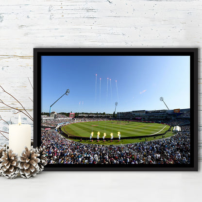 Edgbaston Stadium in Birmingham, Stadium Canvas, Sport Art, Framed Canvas Print Wall Art, Floating Frame