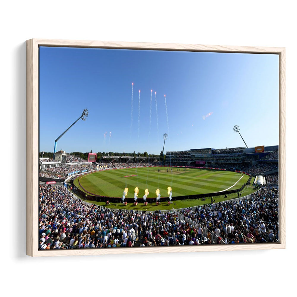 Edgbaston Stadium in Birmingham, Stadium Canvas, Sport Art, Framed Canvas Print Wall Art, Floating Frame