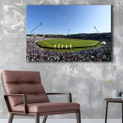 Edgbaston Stadium in Birmingham, Stadium Canvas, Sport Art, Gift for him, Man Cave Decor, Art Print, Canvas Print Wall Art