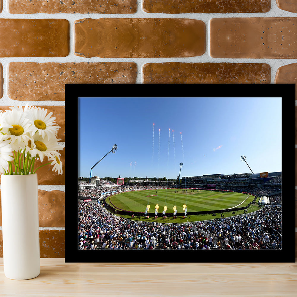 Edgbaston Stadium in Birmingham, Stadium Canvas, Sport Art, Gift for him, Framed Art Print Wall Decor, Picture Framed