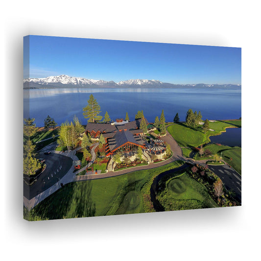 Edgewood Tahoe Golf Course Resort Stateline, Nevada, Golf Art Print,Gifts Golf Lover