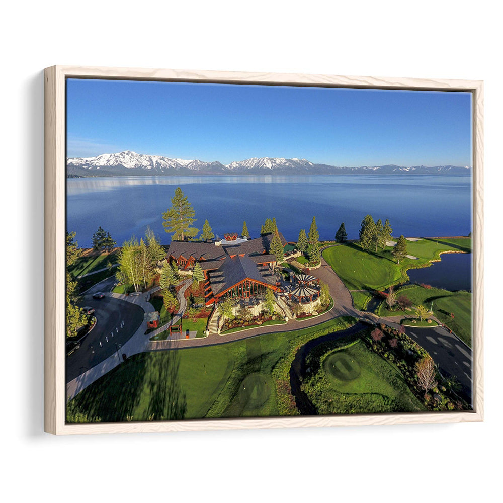Edgewood Tahoe Golf Course Resort Stateline, Nevada, Floating Framed Canvas Print Wall Art