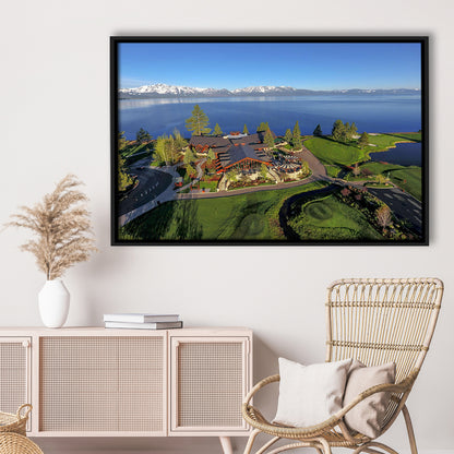 Edgewood Tahoe Golf Course Resort Stateline, Nevada, Floating Framed Canvas Print Wall Art
