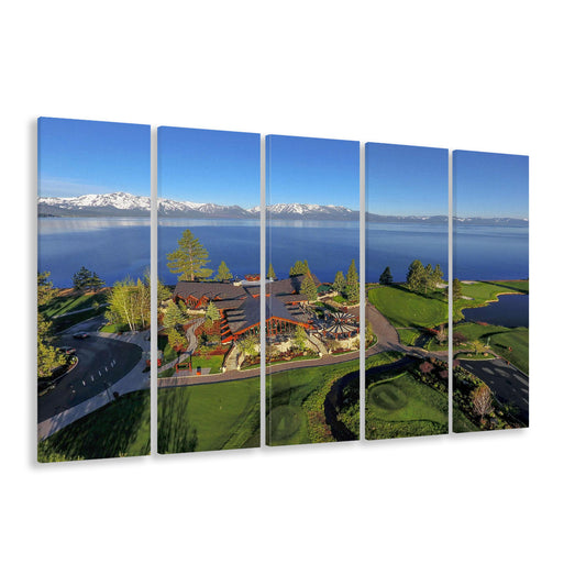 Edgewood Tahoe Golf Course Resort Stateline, Nevada, Golf Art Print, Extra Large Canvas Print Wall Art