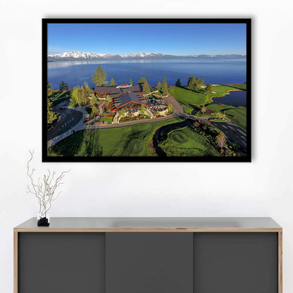 Edgewood Tahoe Golf Course Resort Stateline, Nevada, Framed Art Print Wall Decor, Picture Framed