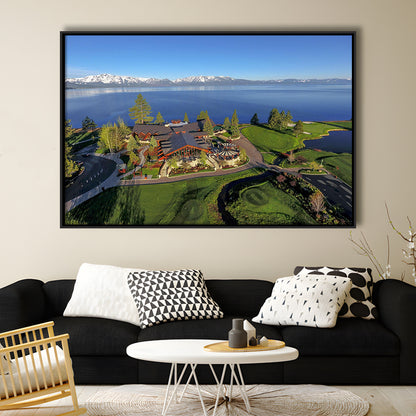 Edgewood Tahoe Golf Course Resort Stateline, Nevada, Floating Framed Canvas Print Wall Art
