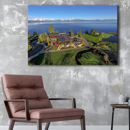 Edgewood Tahoe Golf Course Resort Stateline, Nevada, Golf Art Print,Gifts Golf Lover