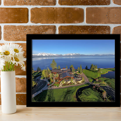 Edgewood Tahoe Golf Course Resort Stateline, Nevada, Framed Art Print Wall Decor, Picture Framed