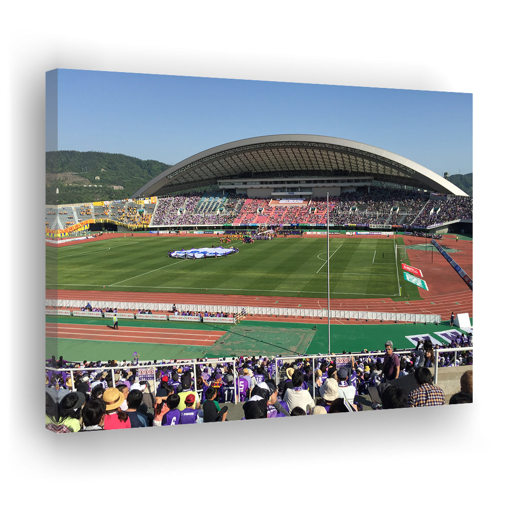 Edion Stadium Hiroshima, Stadium Canvas, Sport Art, Gift for him, Man Cave Decor, Art Print, Canvas Print Wall Art